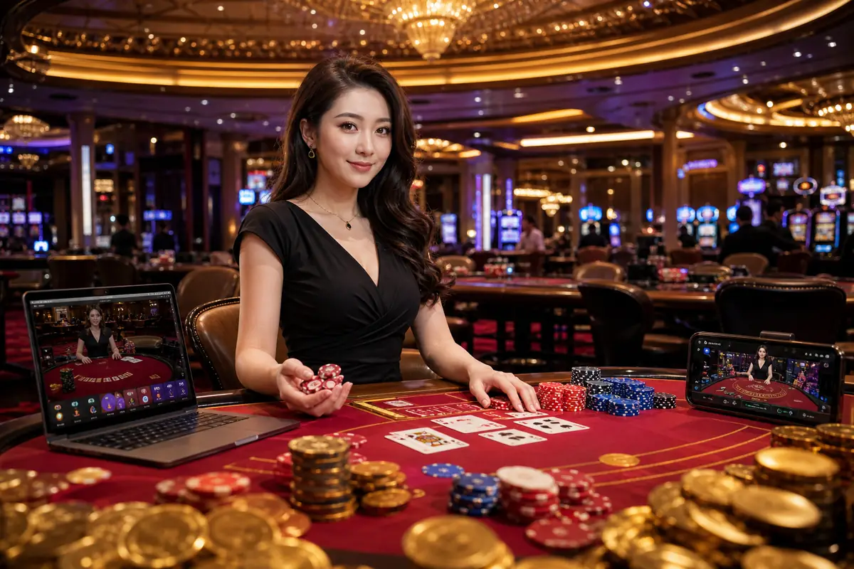 125win Casino meja baccarat dealer langsung